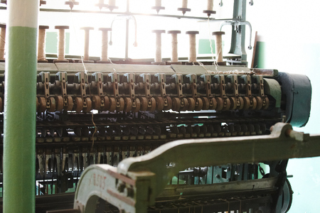 Old vintage cloth manufacture