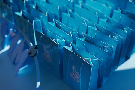 Presents in packages are awaitsの写真素材