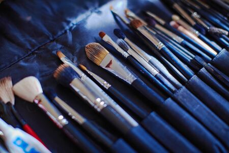 Palette of colorful eyeshadow for make upの写真素材