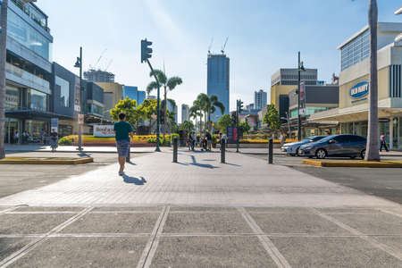 Pedestrian Crossing in Bonifacio Global City in Taguig