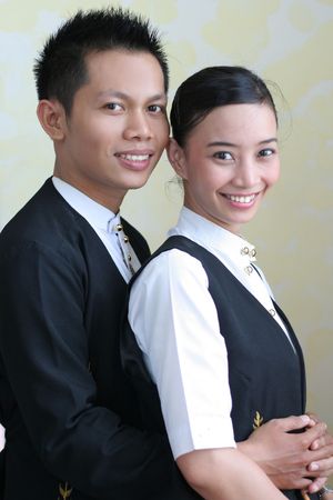 restaurant staffの写真素材