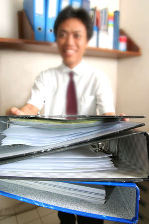 giving the paper work 