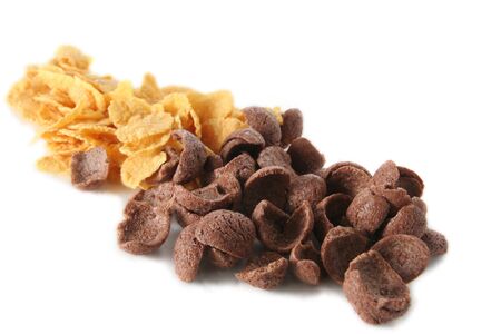 cereal corn flakes and choco flakes