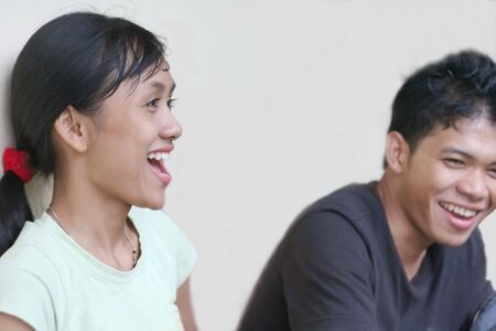 friend chattingの写真素材