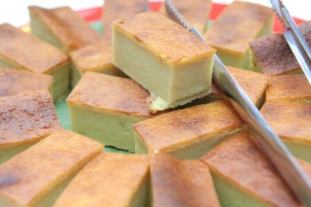 eastern cake for dessert at buffetの写真素材