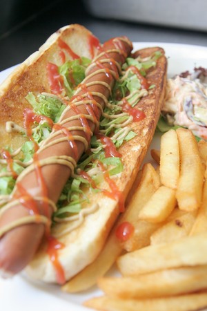 hot dogの写真素材