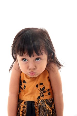 girl making funny face