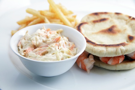 seafood sandwich prawnの写真素材