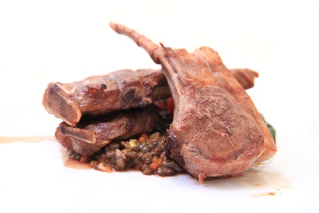 lamb chop の写真素材