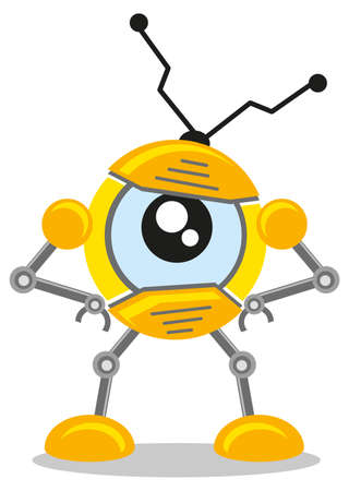 illustration of spy robotのイラスト素材