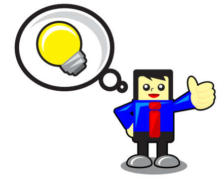 funny businessmanのイラスト素材