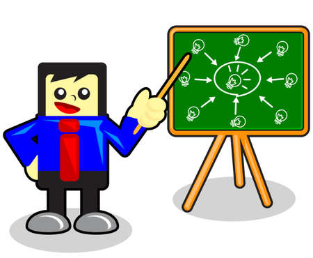 funny businessmanのイラスト素材