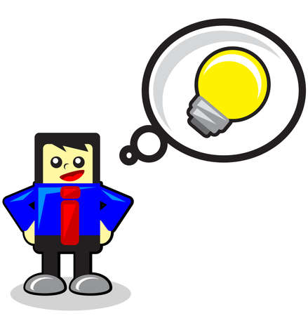 funny businessmanのイラスト素材