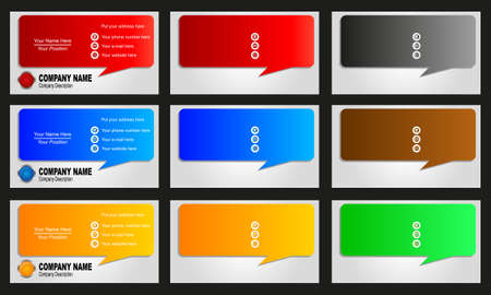 business cardのイラスト素材