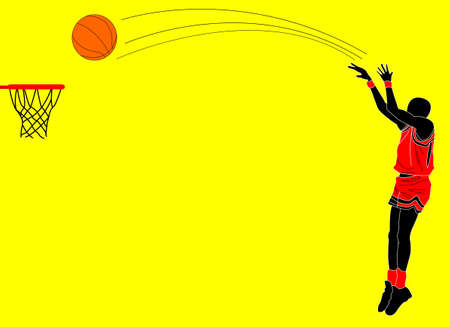 basket ball playerのイラスト素材