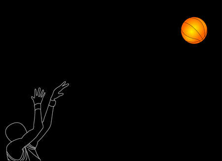 basket ball playerのイラスト素材