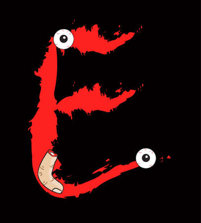 horror font typeのイラスト素材