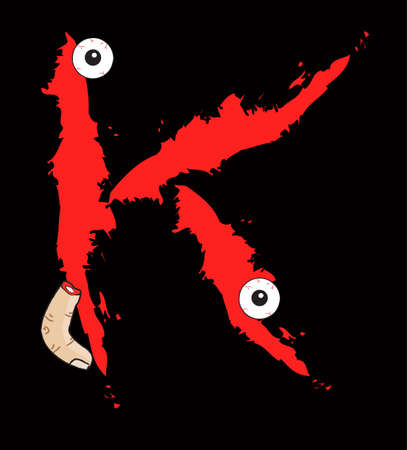 horror font typeのイラスト素材