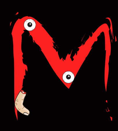 horror font typeのイラスト素材