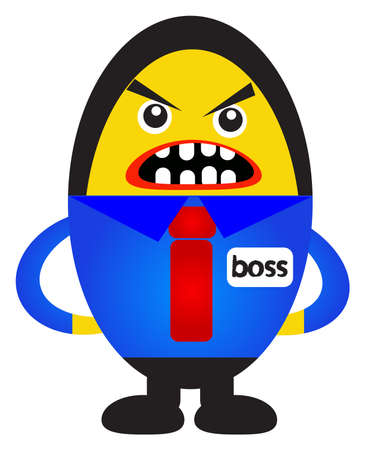 angry bossのイラスト素材