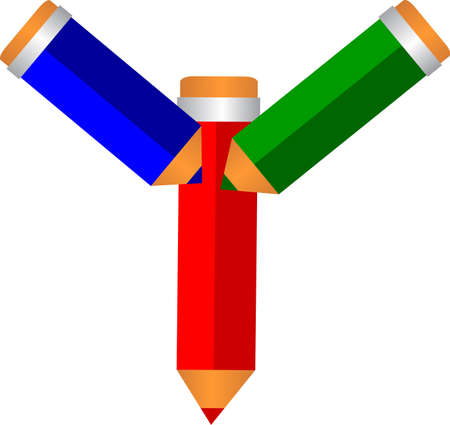 font type pencil shapeのイラスト素材