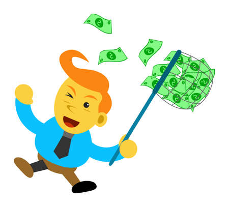 cartoon character of businessmanのイラスト素材