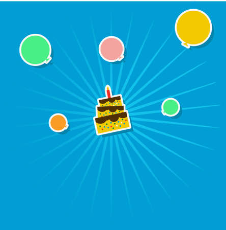 illustration vector graphic of birthday backgroundのイラスト素材