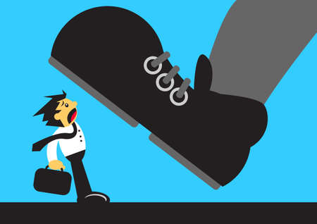 oppressed businessmanのイラスト素材