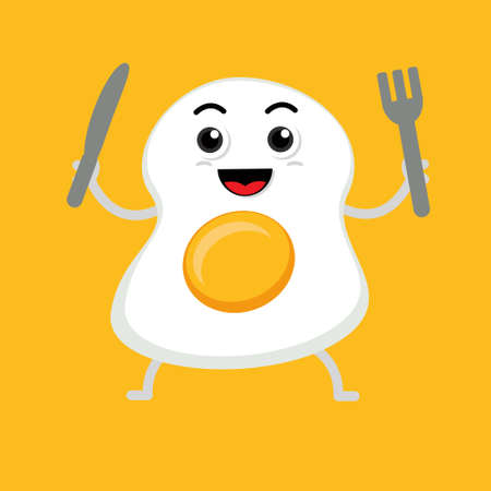 Illustration vector graphic cartoon character of yolk egg