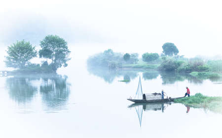 Jiangnan Water Village Sceneryのeditorial素材