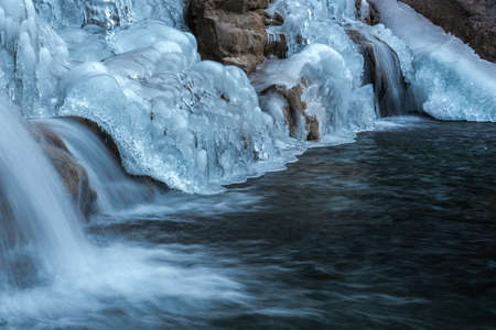 Ice and water landscapeの写真素材