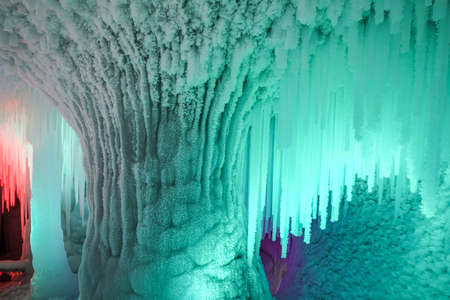 Wan Nian Ice Cave, Luya Mountainのeditorial素材