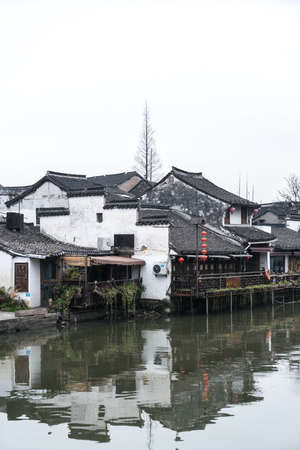 The ancient town of Xitangのeditorial素材