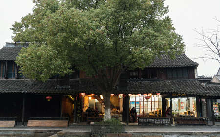 The ancient town of Xitangのeditorial素材