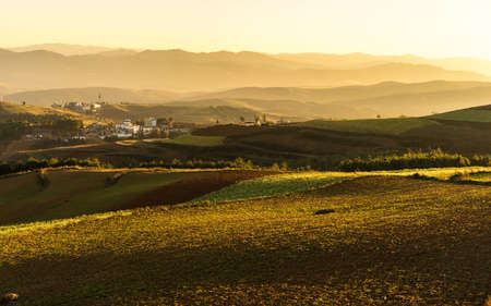 Dongchuan red landの写真素材