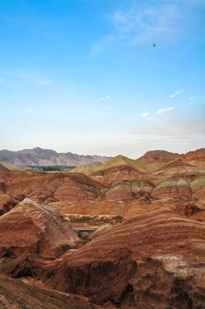 Zhangye Danxia Geological Parkの写真素材