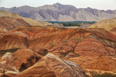 Zhangye Danxia Geological Parkの写真素材