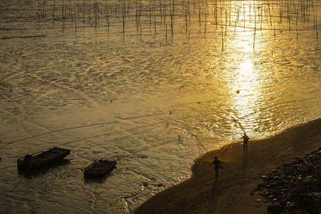 Xiapu sunrise sceneryの写真素材