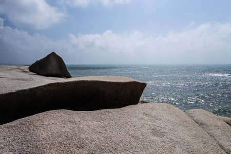 big rock at Hainan Stone Parkの写真素材