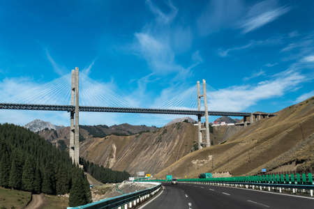 Guozigou Bridgeの写真素材