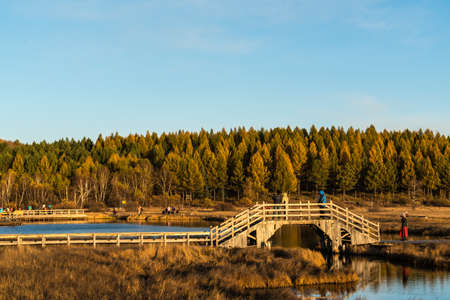 Seven Star Lakeの写真素材