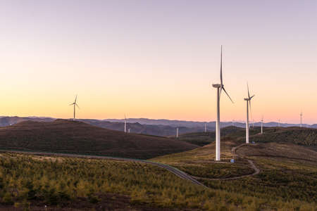 The highway and windmill at China