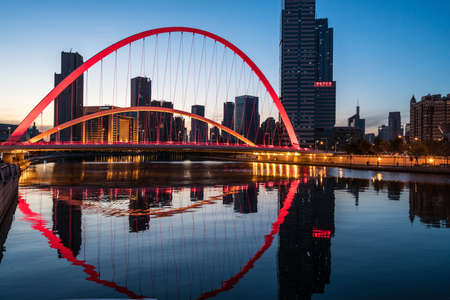 Reflection of the cityのeditorial素材