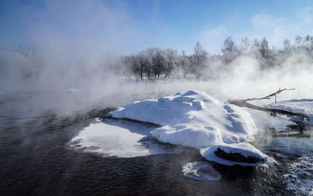 Ku'erbin Riverside rime scenery