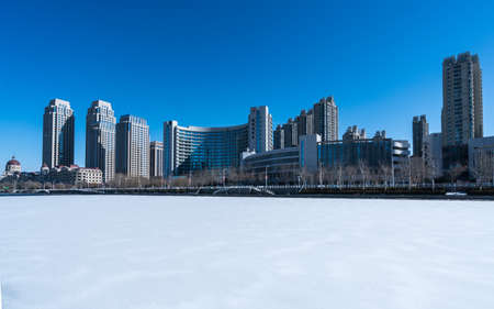 Tianjin, China, urban sceneryのeditorial素材