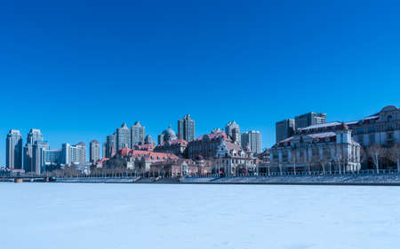 Tianjin, China, urban sceneryのeditorial素材