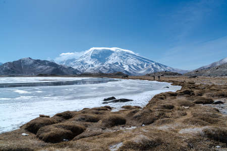 Xinjiang Mustag Peakの写真素材