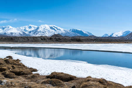 Gongge Jiube Peak, Kashgar, Xinjiang, Chinaの写真素材