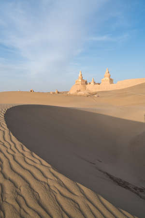 Alashan Black City Site in Inner Mongoliaのeditorial素材