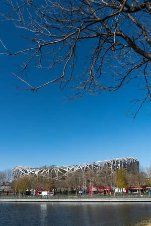 Beijing Bird's Nest National Stadium, Chinaのeditorial素材